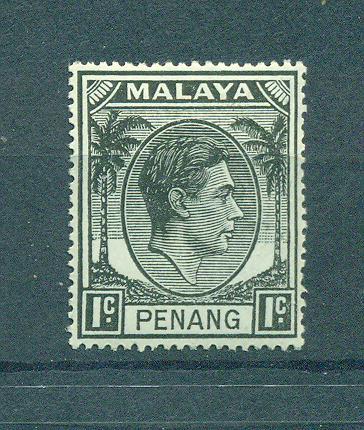 Malaya - Penang sc# 3 mh cat value $1.50