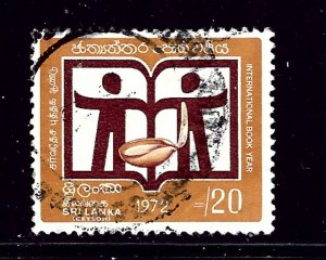 Sri Lanka 472 Used 1972 Intl Book Year