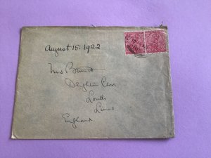 India to England 1922  Stamp  Cover R45894