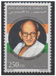 Djibouti Djibouti 1998 Mi. 660 New MNH Mohandas Mahatma Gandhi RARE!-