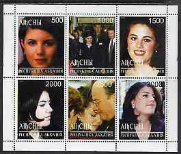 ABKHAZIA - 1999 - Monica Lewinsky - Perf 6v Sheet - M. N.H. - Private Issue