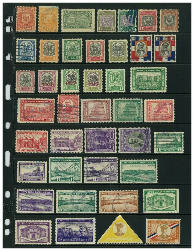 Dominican Republic 1885-1940 Classic Collection of 73 Stamps, Scott Value = $43