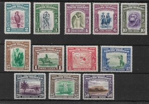 NORTH BORNEO 1939 SET TO 50c SG 303/314 MINT HINGED Cat £331+