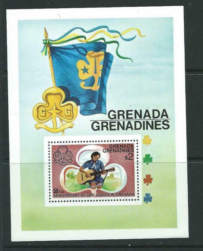 GRENADA GRENADINES SGMS168 1976 50th ANNIV OF GIRL GUIDES IN GRENADA MNH