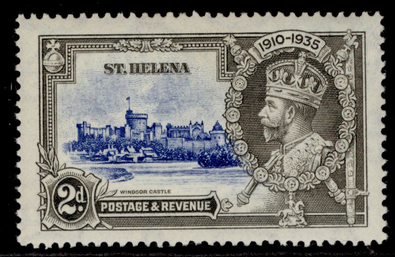 ST. HELENA GV SG125, 2d ultramarine & grey, M MINT.