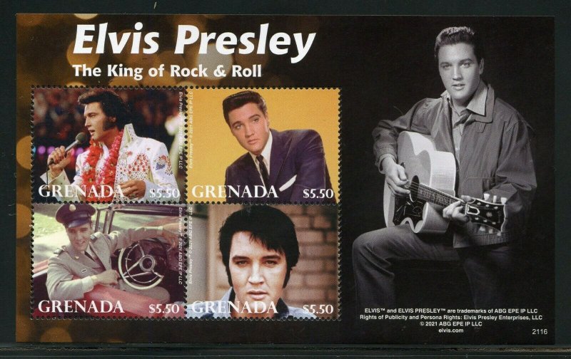 GRENADA 2021  ELVIS PRESLEY SHEET MINT NEVER HINGED