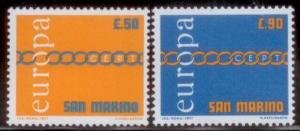 San Marino #749-50 F-VF Mint NH ** Europa 1971