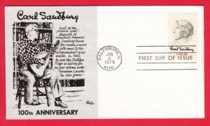 #1731 Carl Sandburg  - Bazaar Cachet