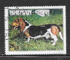 Bhutan #149F Dogs CTO Single