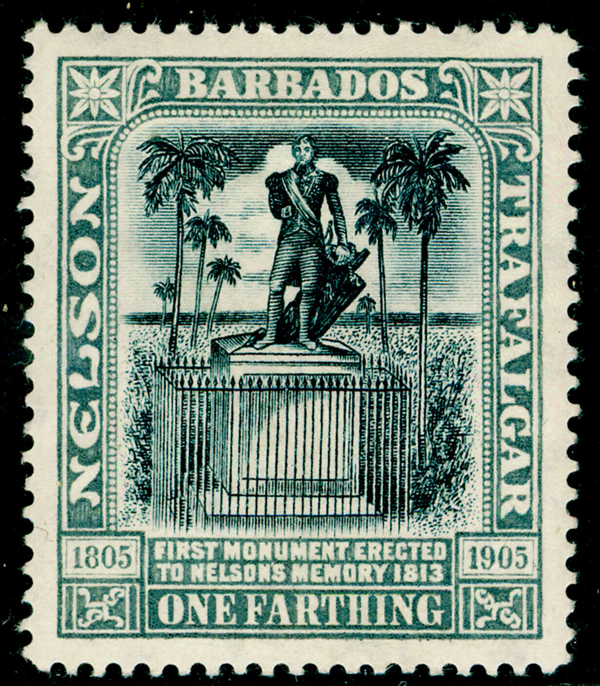 Barbados Sg158 D Blk Grey M Mint Hipstamp