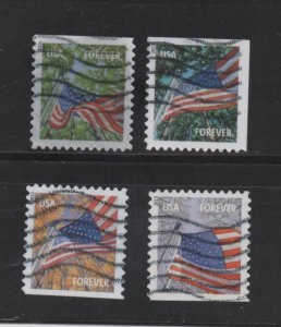 4778 - 4781   used  Booklet Pane  singles