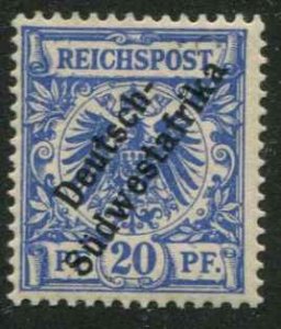 German South West Africa SC# 10 o/p on Germany 20pf MH