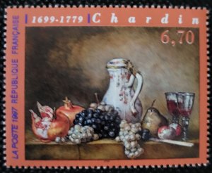 France, 1997, Chardin's Still Life, #2562, 6.70fr, MNH,SCV$3.00