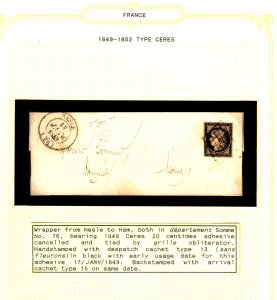 RARE Cover of France (Qtt 6) #1 etc.... ECV $10000.00