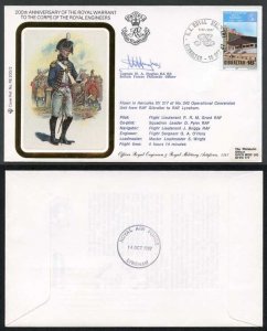 RE200/2 200th Ann of the Royal Engineers Gibraltar Signed by H.A. Hughes