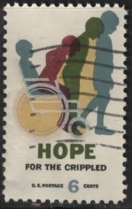 US 1385 (used) 6¢ hope for the crippled (1969)us1386