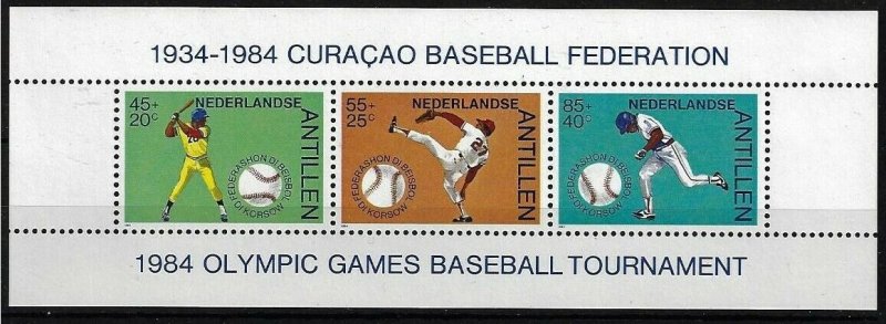 1984 Netherlands Antilles 521-523/B27 Baseball 8,00 €