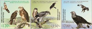 Mountain Karabakh Armenia 2015 Birds of prey Set of 3 stamps MNH