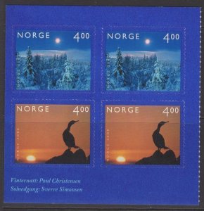 NORWAY SG1361/2 1999 YEAR 2000 BOOKLET PANE MNH