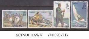 TRISTAN DA CUNHA - 1972 LONGBOATS / SHIPS - 4V MINT NH