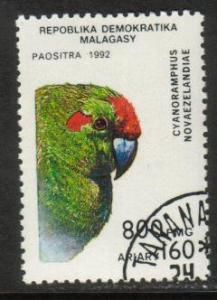 Bird, Parrot, Malagasy stamp SC#1119 used