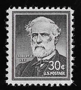 1049 30 cents 1955 Robert E. Lee Stamp Mint OG NH Fine