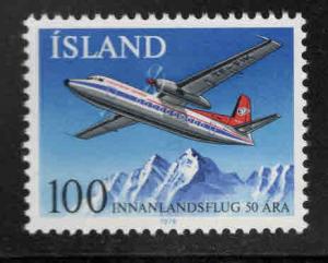 Iceland Scott 509 MNH** 1978 Fokker aircraft stamp