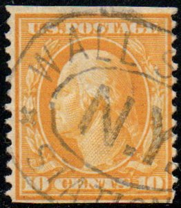 US #356 VF+ used coil, super nice town cancel, fresh color,  New York Cancel,...