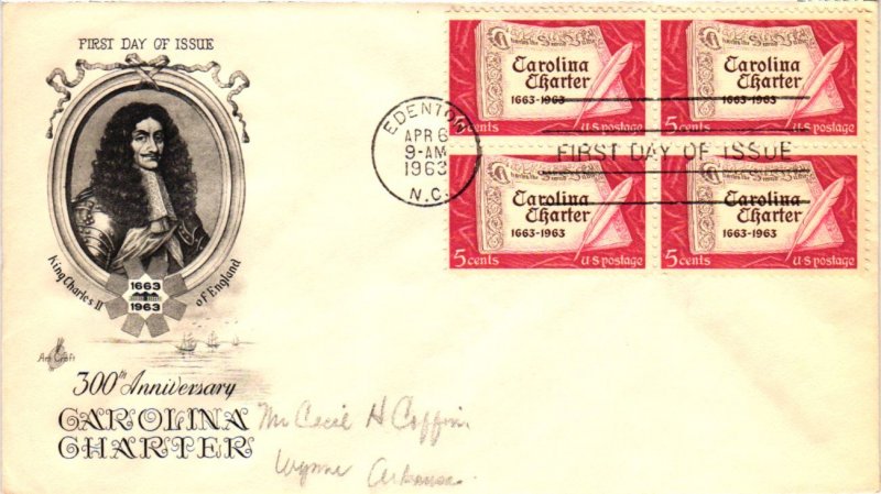 #1230 Carolina Charter – Artcraft Cachet – Aps