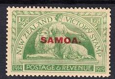 Samoa - 1920 overprinted 1/2p Sc# 136 - MLH (9625)