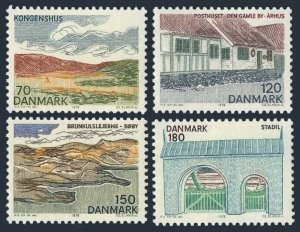 Denmark 616-619, MNH. Michel 664-667. Landscapes, Central Jutland, 1978. Church.