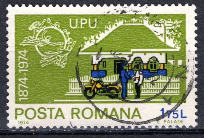 Romania; 1974: Sc. # 2489; Used CTO Single Stamp