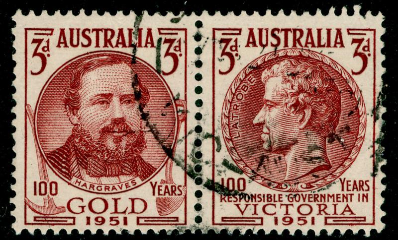 AUSTRALIA SG245a, 3d maroon, FINE USED.