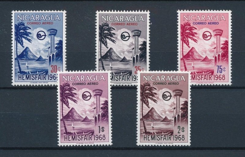 [103513] Nicaragua 1969 Hemis-Fair palm tree sailing boat  MNH