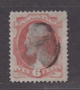 **US, SC# 148 Used, VF Sound Stamp, 4 Margins, CV $25.00