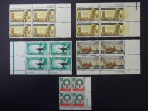 1962 US Commemorative Plate Block Year Set Complete  #1191-1207   MNH OG