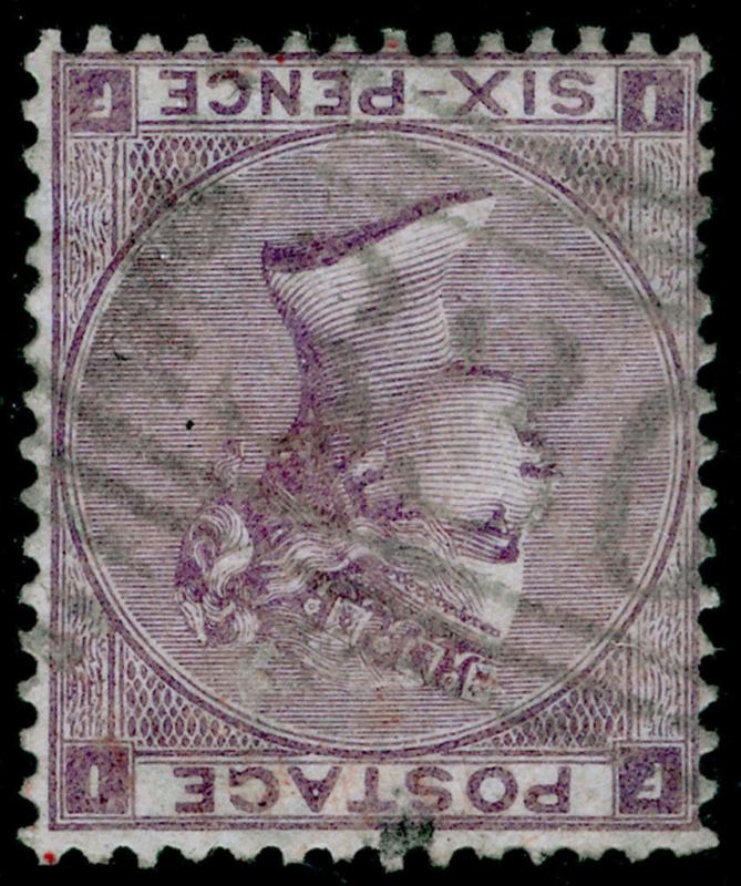 SG84Wi, 6d lilac plate 3, FINE USED. Cat £450. WMK INVERTED. IF