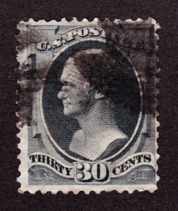 US 165 30c Hamilton Used F-VF SCV $140