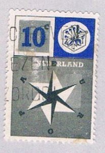 Netherlands 372 Used United Europe 1957 (BP32624)