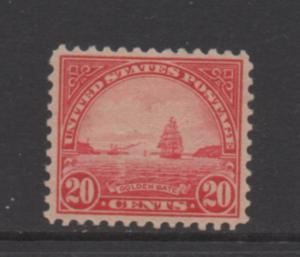 Scott # 567 unused hinged  single