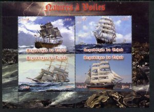 CHAD - 2014 - Sailing Ships - Perf 4v Sheet #2 - MNH - Private Issue