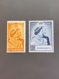 Barbados 210-211 VF MH. Scott $ 18.35