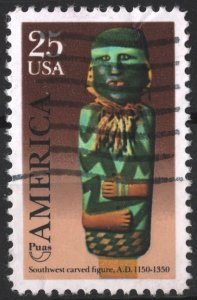 SC#2426 25¢ Pre-Columbian America Single (1989) Used