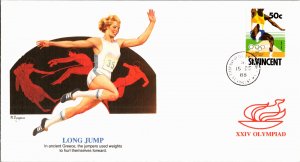 Worldwide First Day Cover, Olympics, Saint Vincent