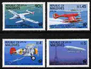 Maldive Islands 1983 Bicentenary of Manned Flight perf se...