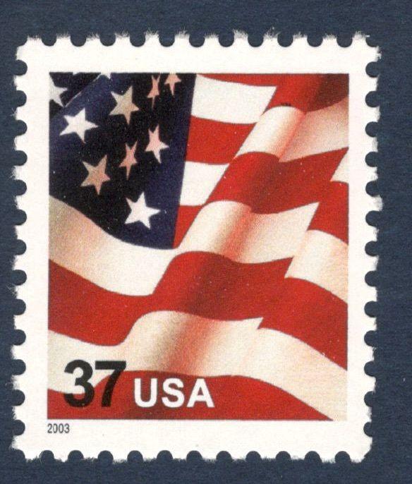 3629f Flag US Single Scarce Microprinted USA In Top Red Strip Mint/nh Ships Free