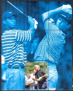 Laos 1999 Golf Arnold Palmer Sheet MNH Cinderella !