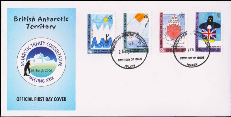 British Antarctic Territory Scott 365-368 Unaddressed.