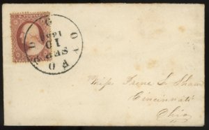 U.S. #25 USED ON COVER