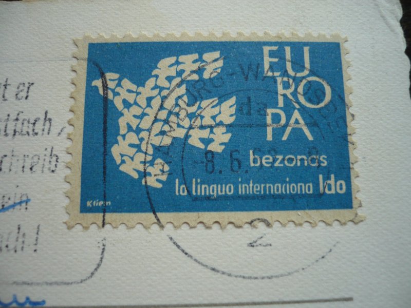 Europa 1961 - Ido Europa Label used as postage in Hamburg